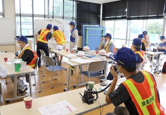 写真：川西町総合防災訓練の様子