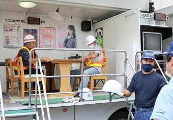 写真：川西町総合防災訓練の様子