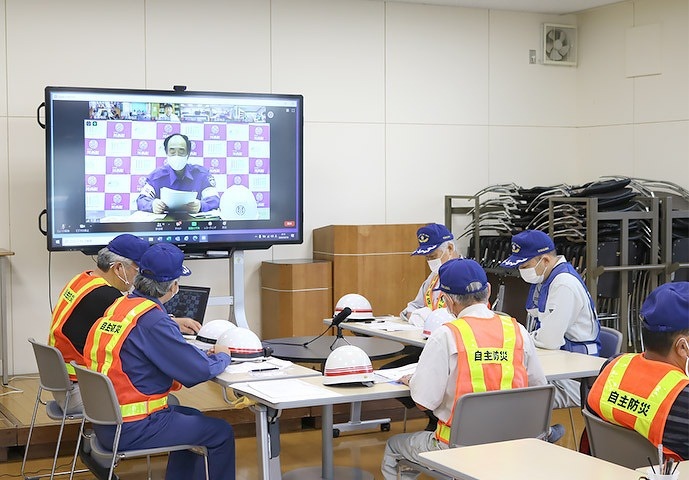 写真：川西町総合防災訓練の様子