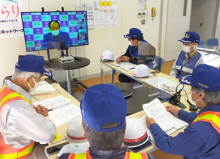 写真：吉島地区総合防災訓練の様子