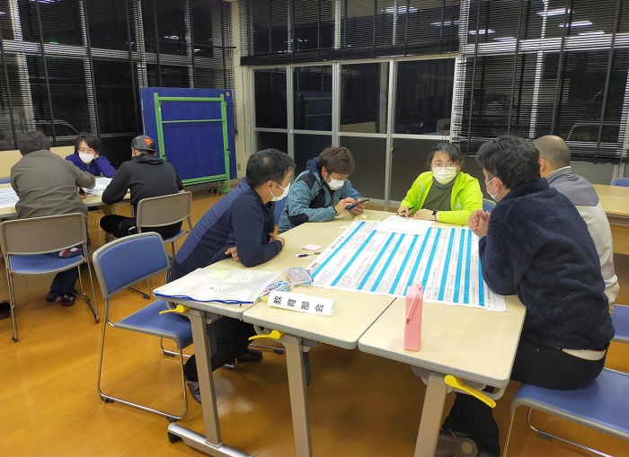 写真：第４次地区計画策定委員会「第3回作業部会」の様子