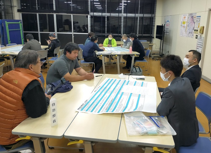 写真：第４次地区計画策定委員会「第3回作業部会」の様子
