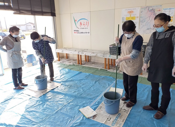 写真：ＥＭせっけんづくり講習会の様子