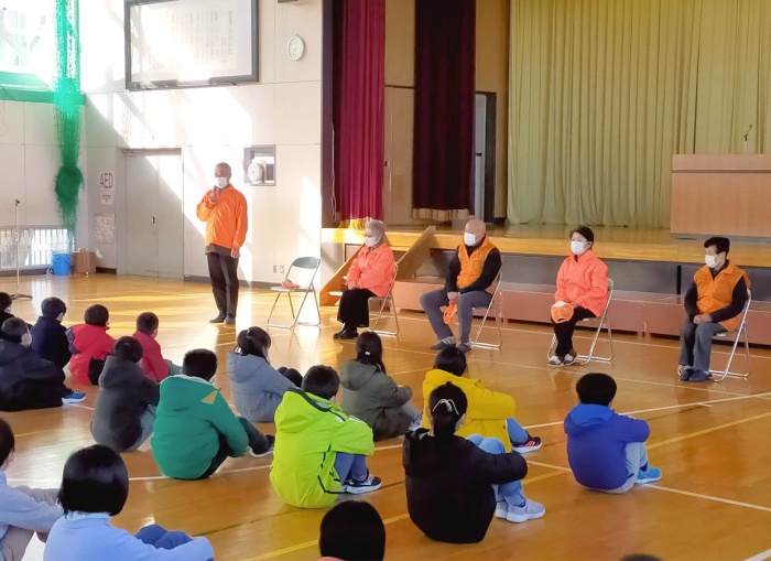 写真：よしじまっ子見守り隊感謝の会の様子