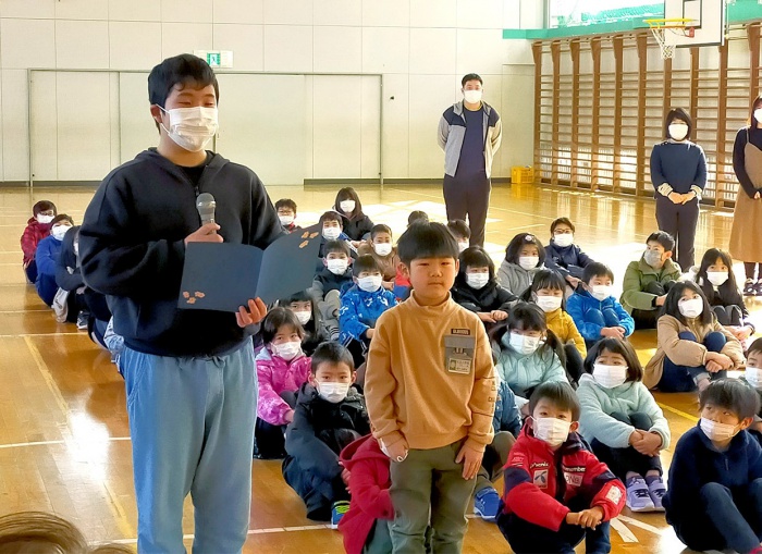 写真：よしじまっ子見守り隊感謝の会の様子