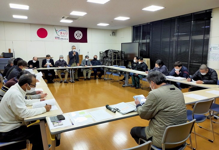 写真：吉島地区各団体理事会の様子