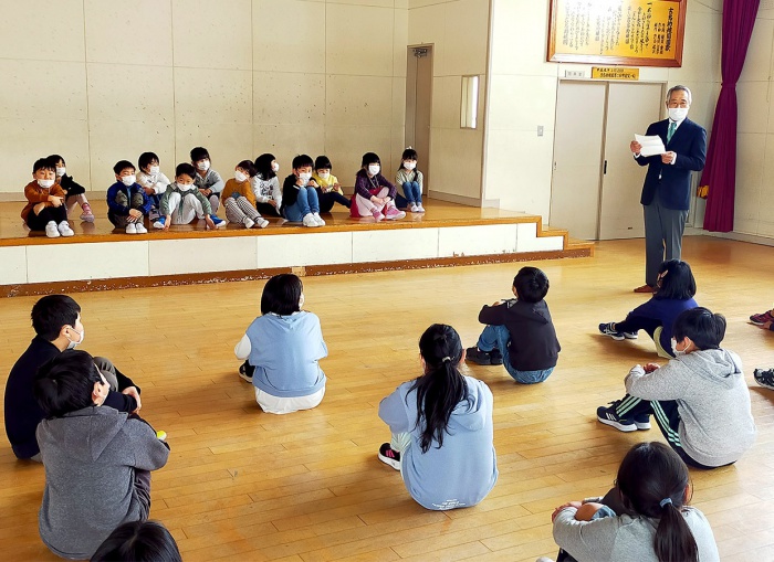 写真：「児童クラブきらり」開所式の様子