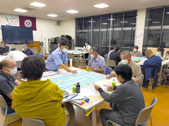 写真：地区計画策定の様子