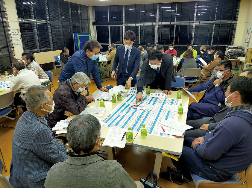 写真：地区計画策定の様子