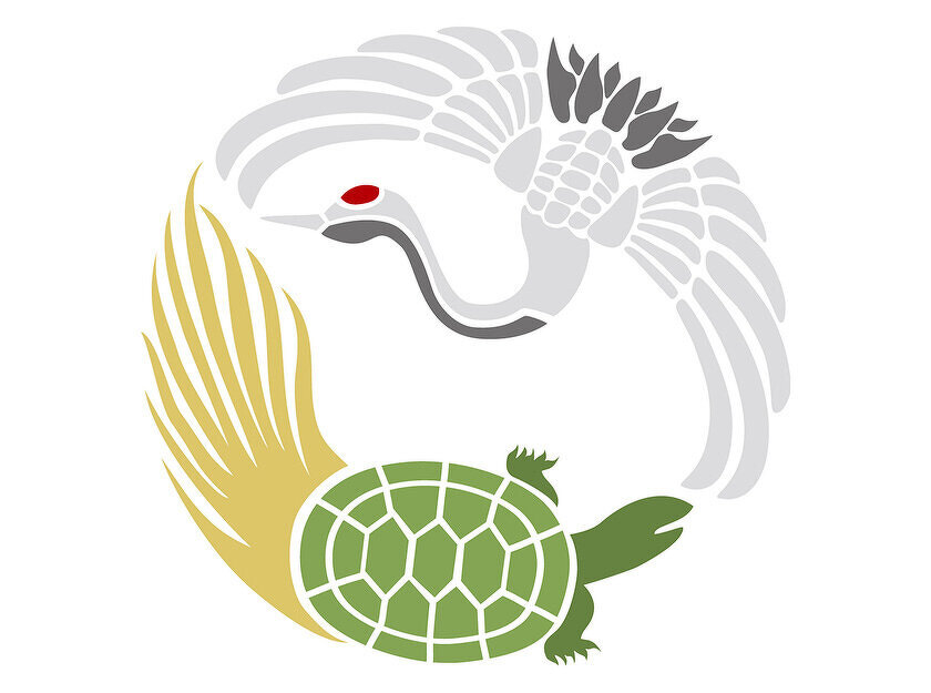 イメージイラスト：鶴と亀