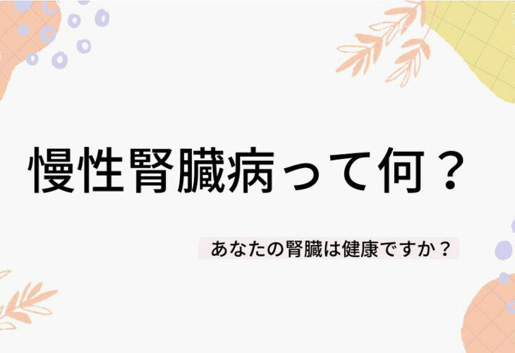 慢性腎臓病って何?