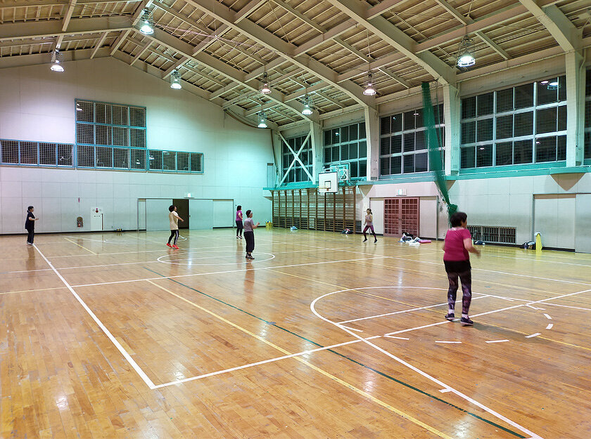 写真：マイマイスポーツクラブエアロビ教室の様子