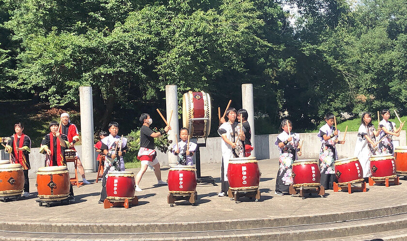 写真：和太鼓風きらり演奏の様子