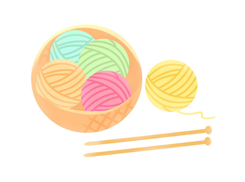 イメージイラスト：毛糸