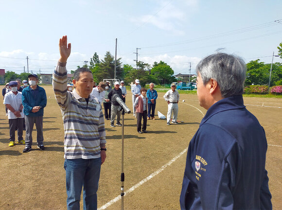 吉島地区シルバー健康レクリエーション大会：選手宣誓