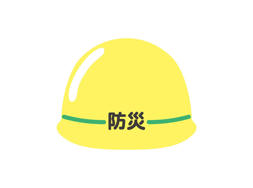 イラスト：防災ヘルメット