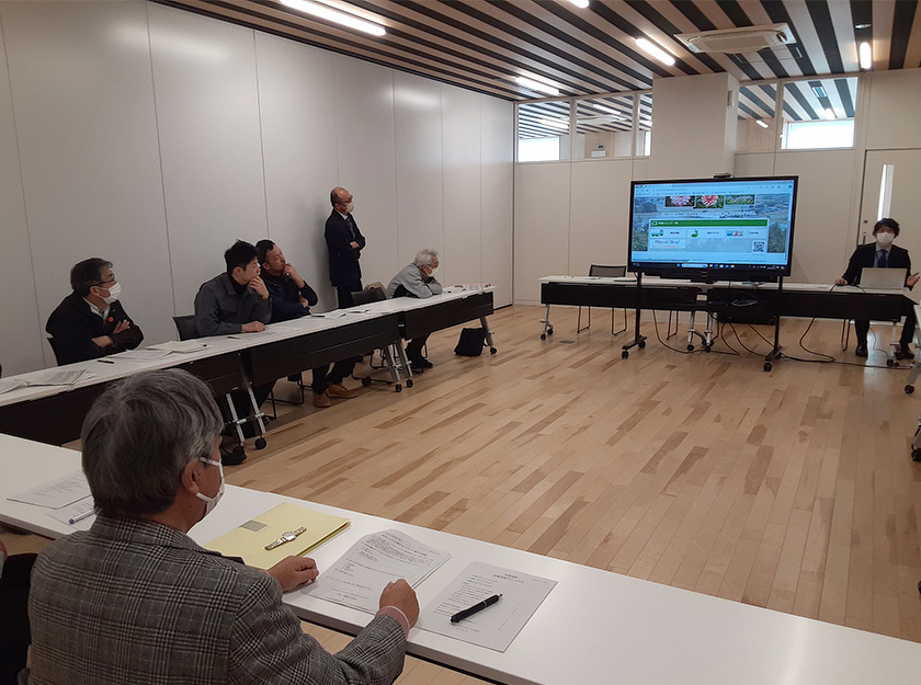 写真：川西町自主防災組織連絡協議会議の様子