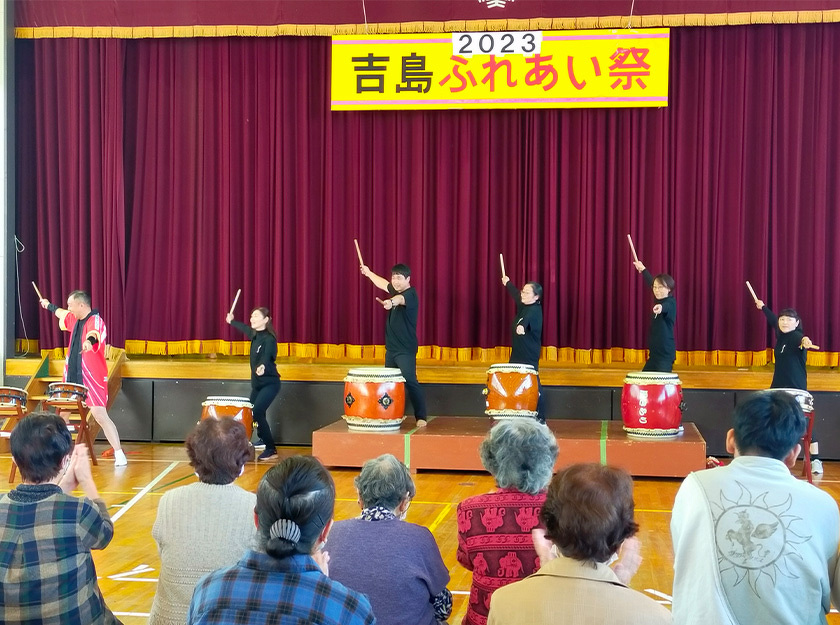 写真：和太鼓「風きらり」活動の様子