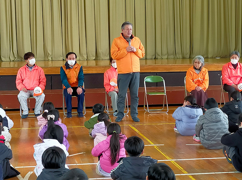 写真：よしじまっ子見守り隊感謝の会の様子