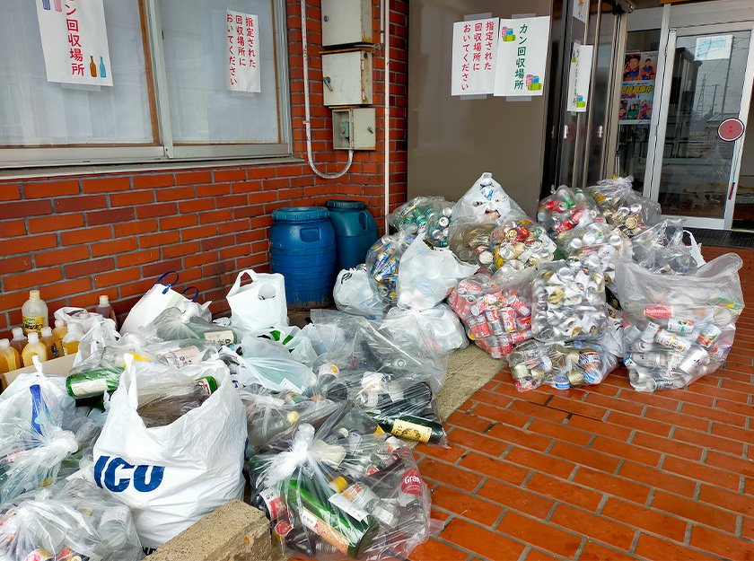 写真：第3回資源ゴミ回収