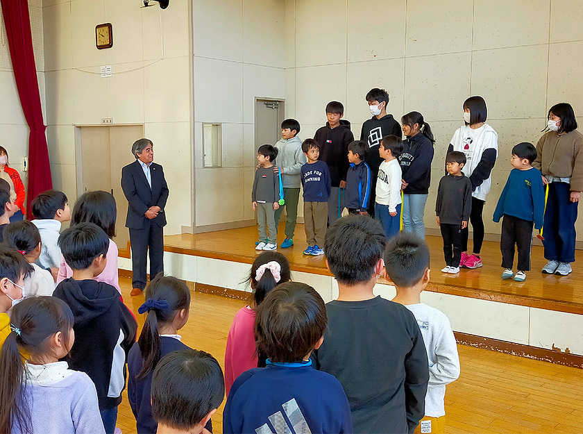 写真：「児童クラブきらり」開所式の様子