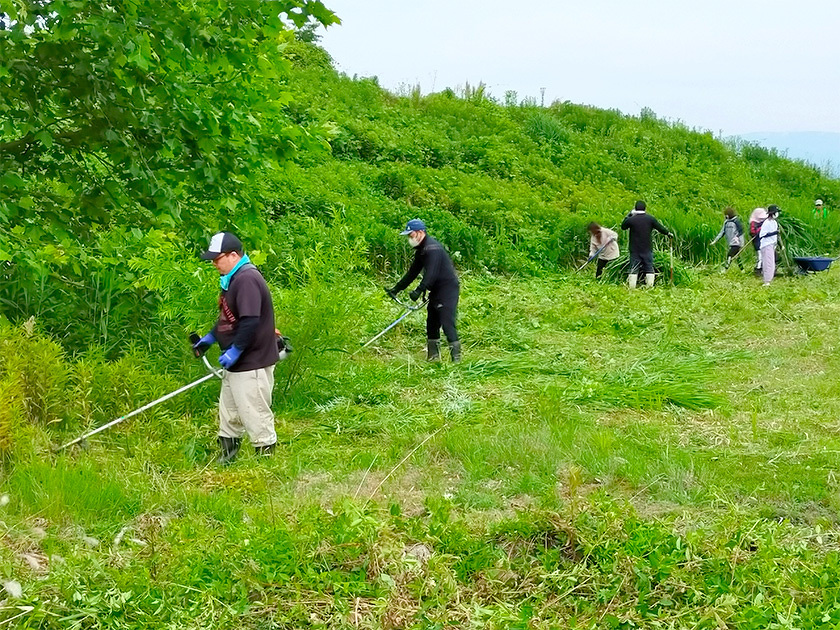 吉島地区緑化推進事業の様子