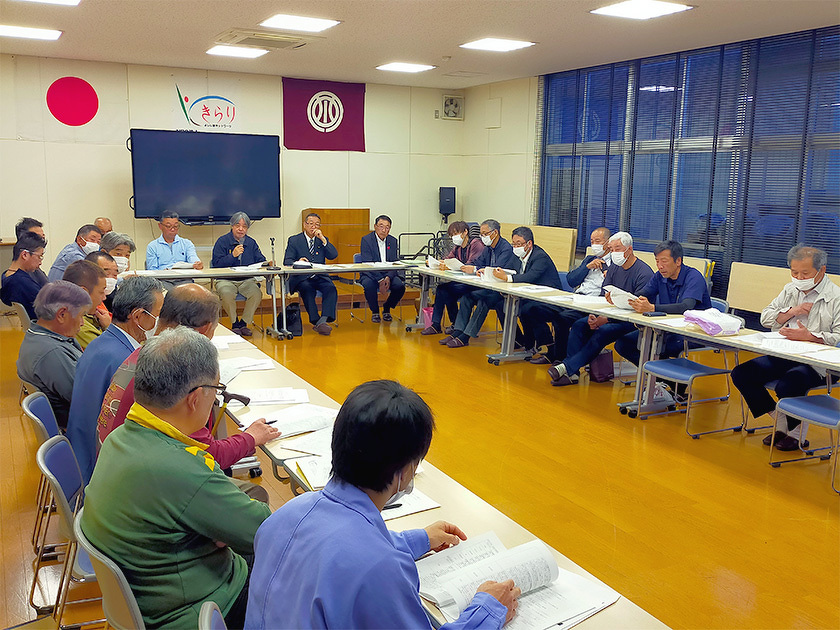 吉島地区要望請願等申請委員会の様子