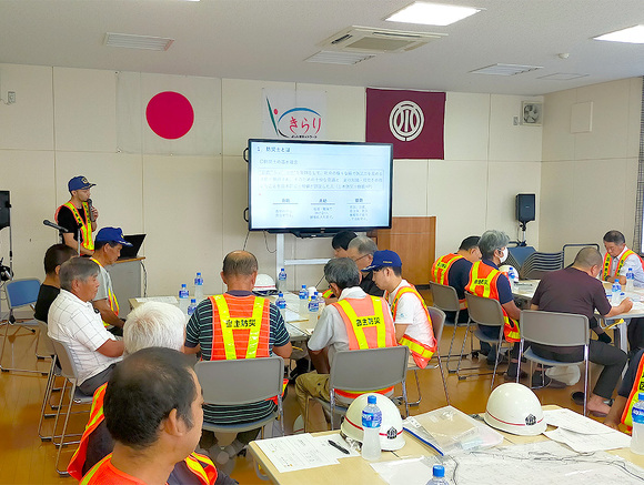 写真：吉島地区総合防災訓練の様子