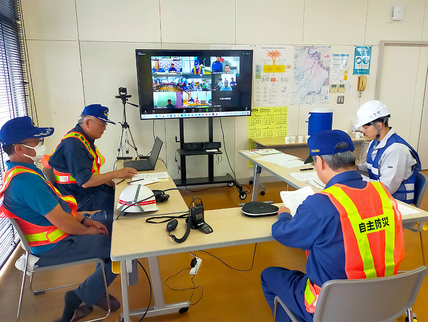 写真：吉島地区総合防災訓練の様子