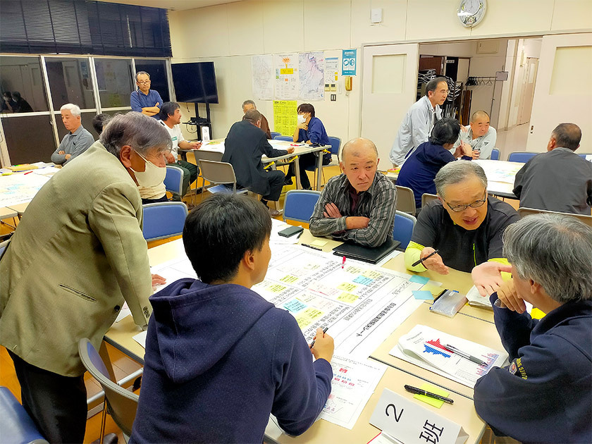 写真：吉島地区自治会長意見交換会の様子