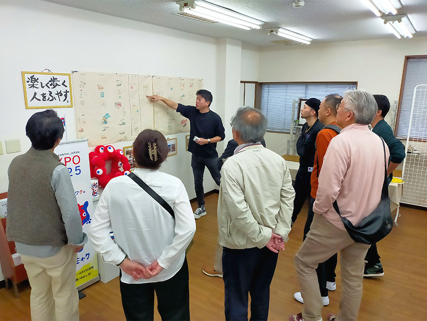 写真:持続可能なまちづくり先進地視察研修会の様子